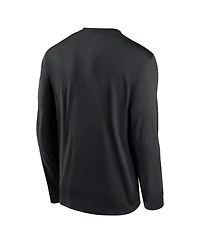 Nike Men's Black Stanford Cardinal Primary Stack Legend Long Sleeve T-Shirt