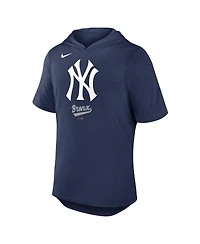 Nike Men's Navy New York Yankees Tri-Blend Performance Hoodie T-Shirt