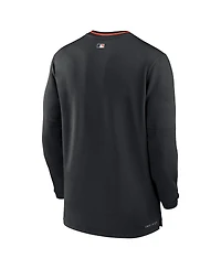 Nike Men's Black Baltimore Orioles Authentic Collection Performance Half-Zip Top