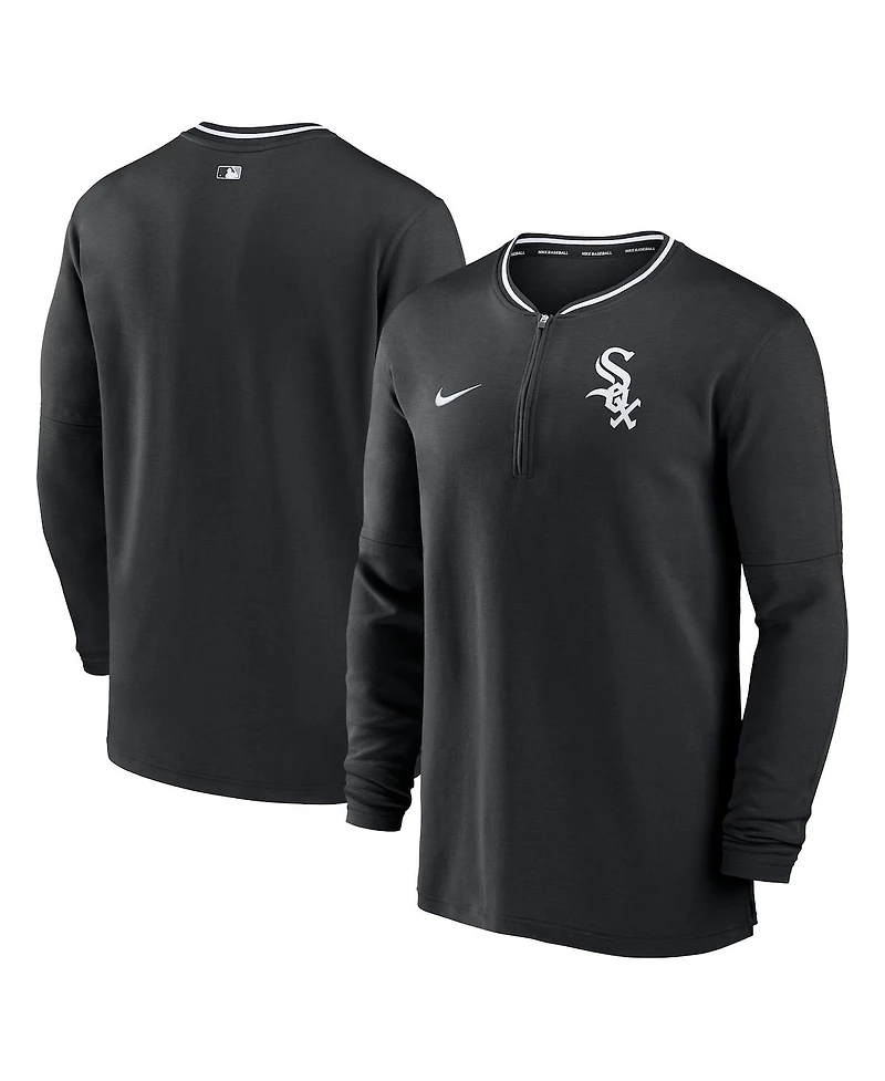 Nike Men's Black Chicago White Sox Authentic Collection Performance Half-Zip Top