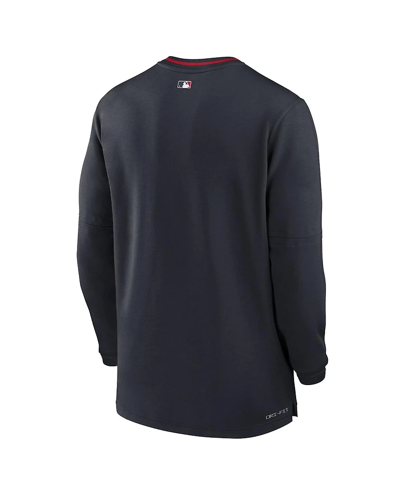 Nike Men's Navy Minnesota Twins Authentic Collection Performance Half-Zip Top