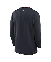 Nike Men's Navy Minnesota Twins Authentic Collection Performance Half-Zip Top