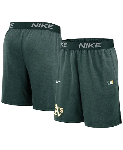 Nike Men's Green Athletics Authentic Collection Performance Knit Shorts