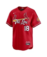 Nike Men's Jordan Walker Red St. Louis Cardinals City Connect Limited Player Jersey