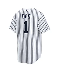 Nike Men's White New York Yankees 1 Dad Home Replica Jersey