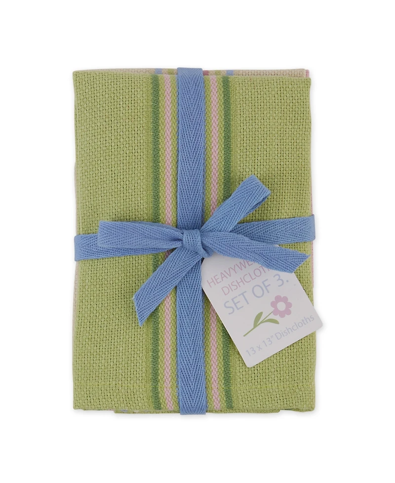 Design Imports Easter Basket Heavyweight Essentials Dishcloth, Set of 3