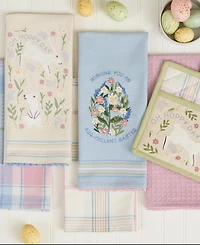 Design Imports Oh Hoppy Day Potholder Dishtowel, Set of 2