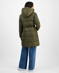 Steve Madden Women's Hooded Puffer Utility Coat