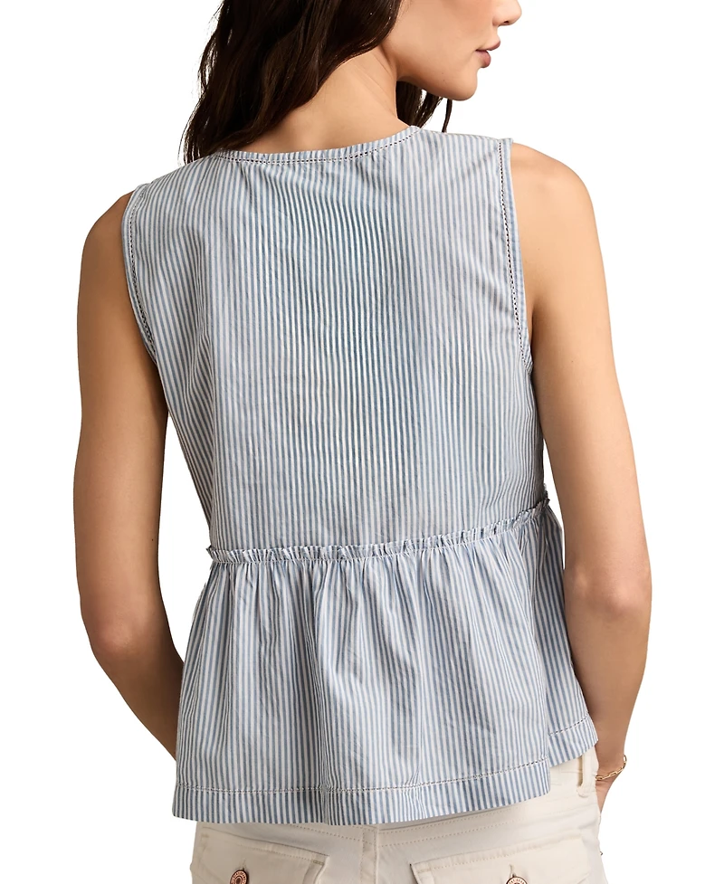 Lucky Brand Women's Cotton Babydoll Flyaway Tank Top