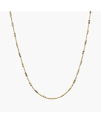 Sterling Silver 18k Gold Plated Juliana Basic Chain Necklace
