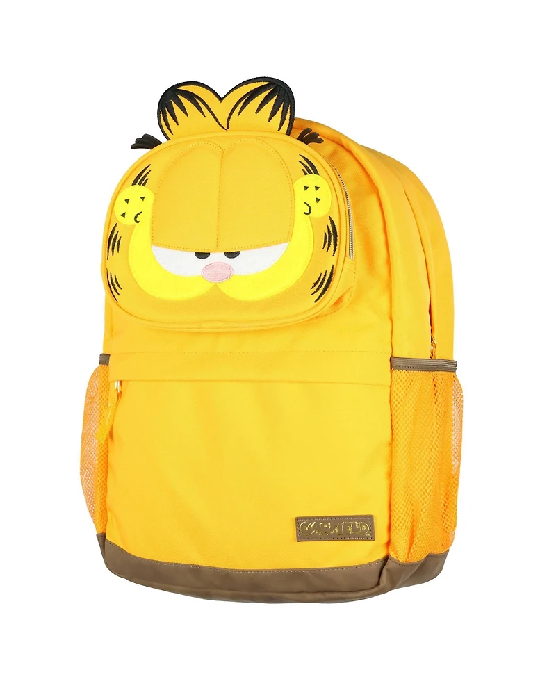 Garfield Backpack 3D Character Orange Tabby Cat School Book Bag