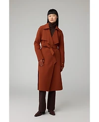 Soia & Kyo Women's Dimitra Relaxed-Fit Belted Trench With Shirt Collar