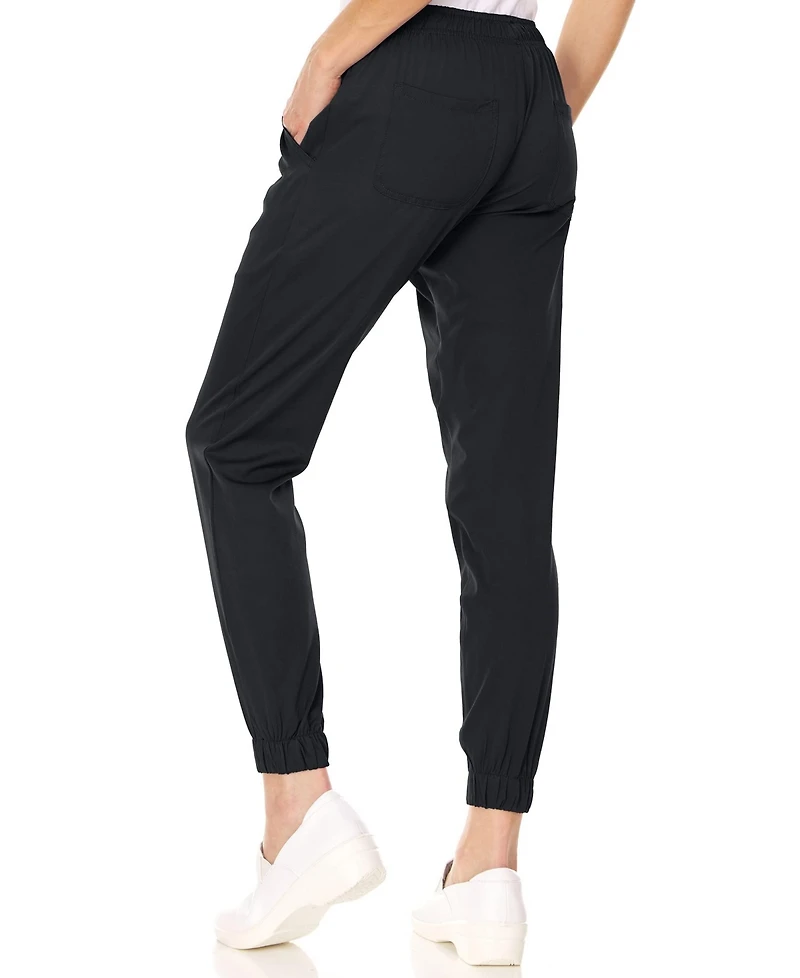 Medichic Plus Leah 5-Pocket Stretch Cargo Jogger Scrub Pants Yellow 3X Large