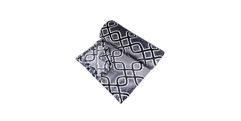HappyCare Textiles Grey Ultra-soft Blanket, 50x70 inches
