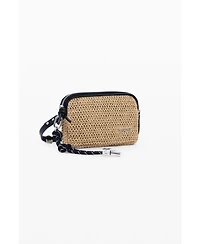 Desigual Women's Medium raffia crossbody purse