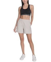Calvin Klein Women's Smocked Waistband Midi Shorts