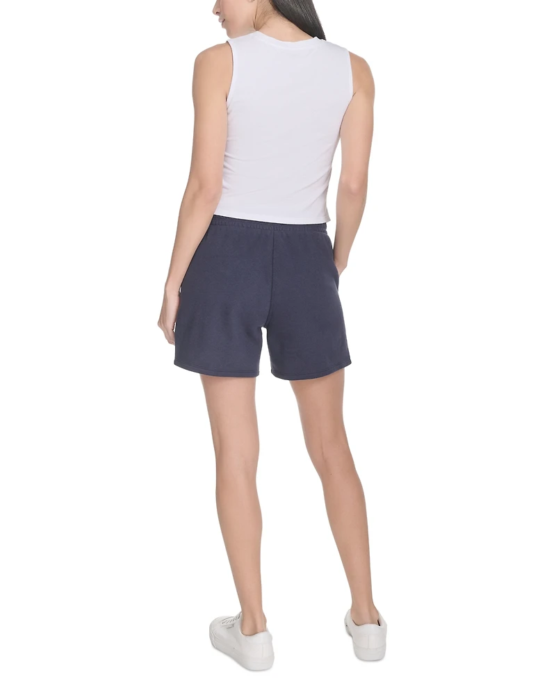 Calvin Klein Women's Smocked Waistband Midi Shorts