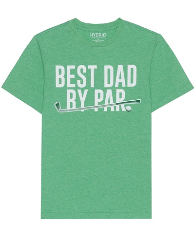 Hybrid Apparel Men's Best Dad by Par Short Sleeve T-Shirt
