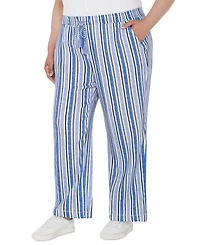 Liverpool Los Angeles Plus Pull-On Drawstring Wide-Leg Pants