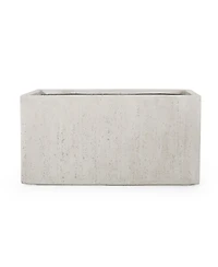 Streamdale Effortless Outdoor Style Stone-Like Rectangular Concrete Planter