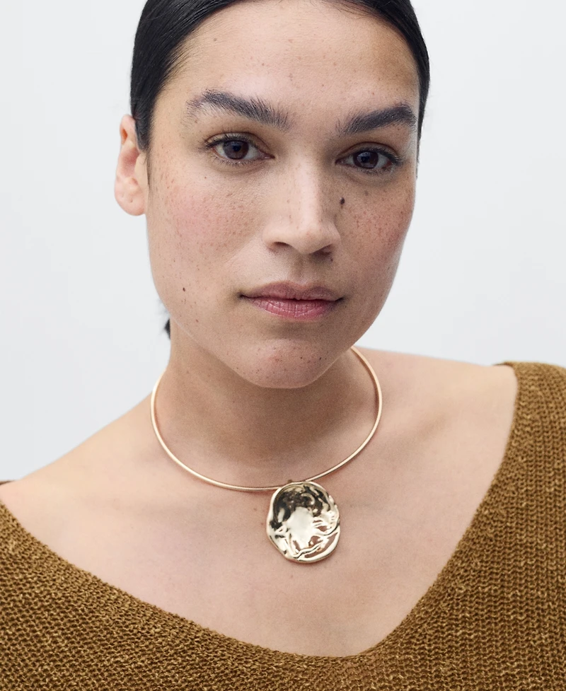 Mango Women's V-Neck Knit Sweater