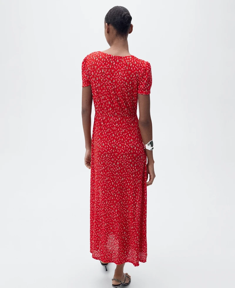 Mango Women's Midi Floral Dress