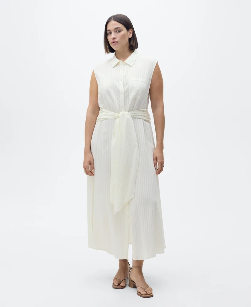 Mango Women's Bow Shirt Dress