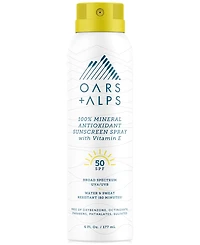 Oars + Alps Mineral Sunscreen Spray Spf 50, 6 oz.