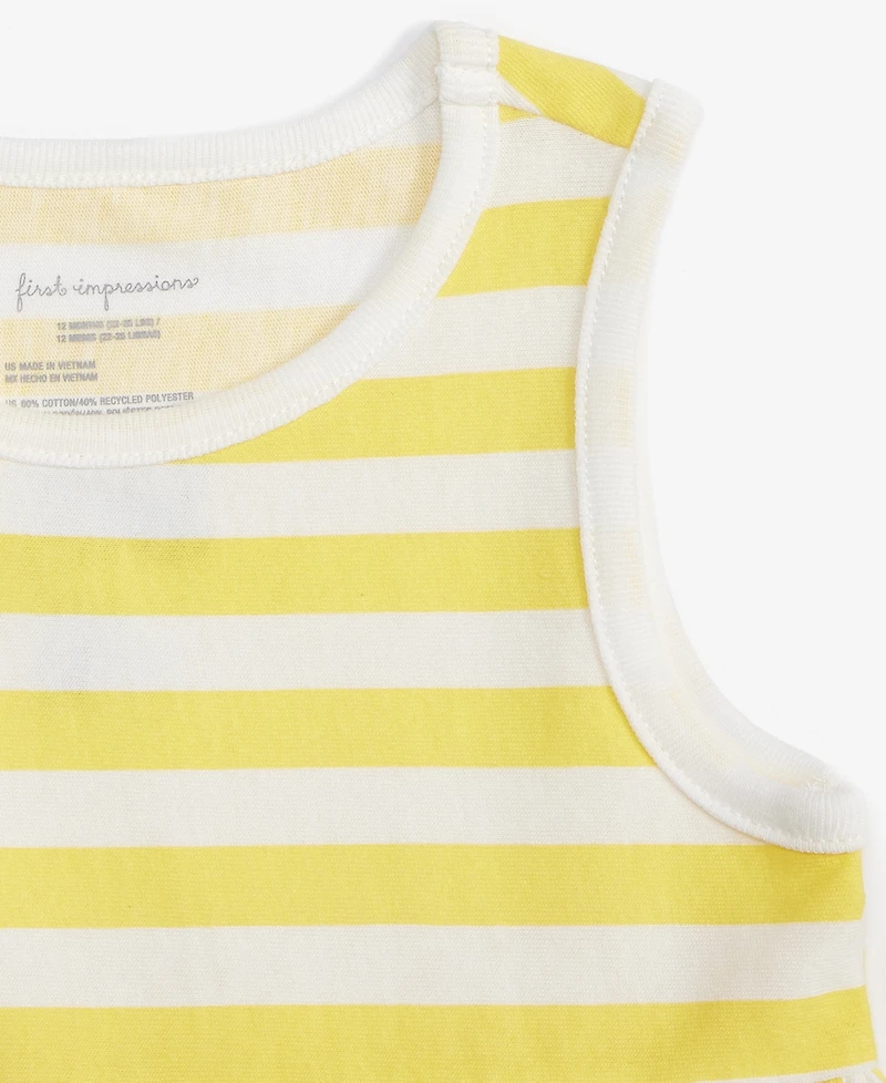 First Impressions Baby Girls Cabana Striped Tank Dress, Exclusively at Macy's