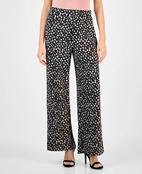 Kasper Women's Mid-Rise Wide-Leg Pull-On Pants