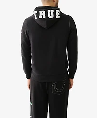 True Religion Men's Reverse Terry Zip Up Hoodie