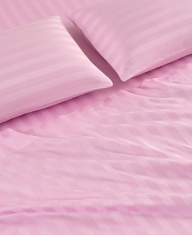 Juicy Couture Royal Dreams Damask Stripe 300-Thread Count Sateen Cotton 3-Pc. Sheet Set, Twin
