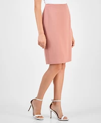 Kasper Women's Stretch-Crepe Slim Pencil Skirt