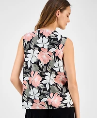 Kasper Women's Cowlneck Sleeveless Top