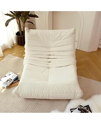 Floor Bean Bag Chair for Adults with Memory Foam Support Armless Lounger Sofa for Home Office Apartment or Gaming Room-The Pop Home