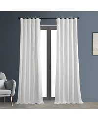 Half Price Drapes Whisper White Solid Cotton Hotel Blackout Curtain