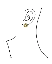 Bling Jewelry Set of 2 Rope Cable Twist Knot Clip-On Earrings Oxidized Silver Gold Plated
