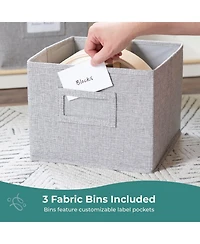 Guidecraft EdQ 2-Shelf Open Storage 24" - White: Wooden Kids' Classroom Furniture, Playroom and Bedroom Toy Cube Organizer