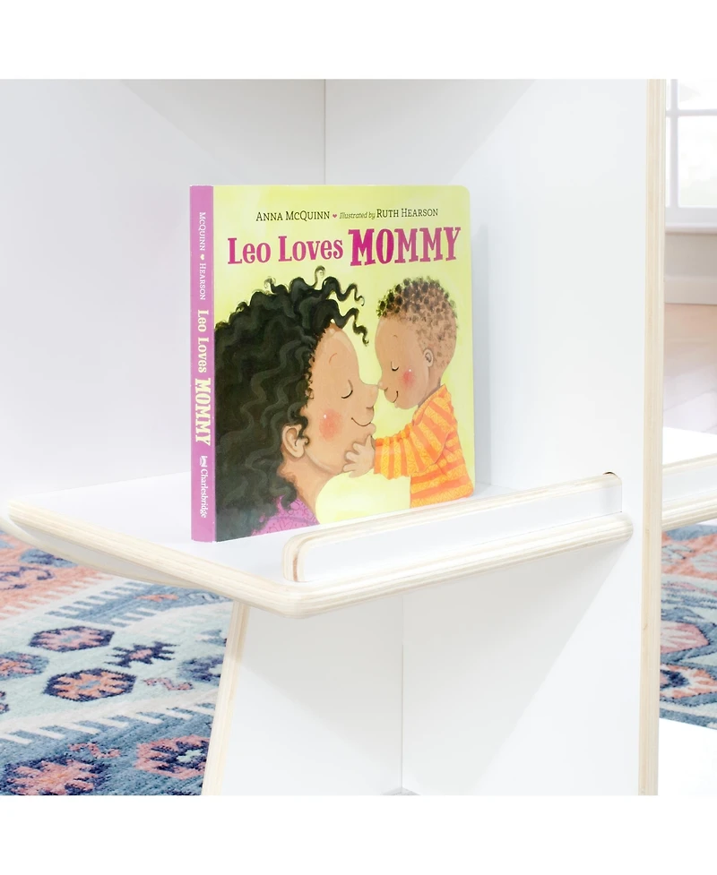 Guidecraft EdQ Reading Tree - Natural: Wooden Standing Bookshelf for Kids', Book Rack for Toys and School Supplies in Homeschool