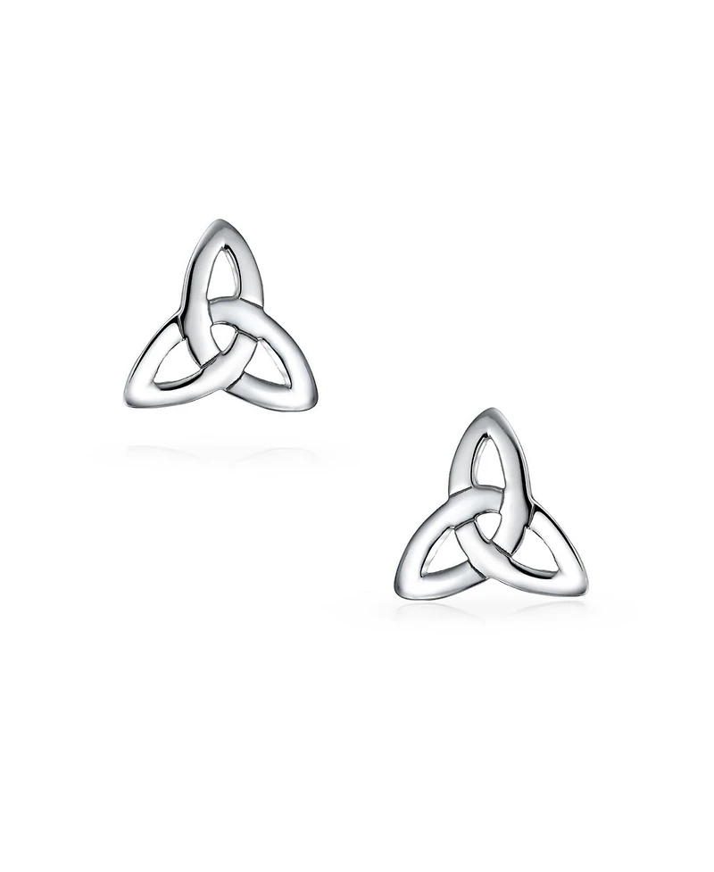 Bling Jewelry Set of 2 Small Celtic Irish Lover Infinity Knot Stud Earrings Oxidized Silver