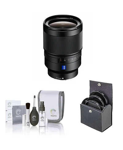 Sony Distagon T Fe 35mm f/1.4 Za Lens for Sony E, Bundle with 72mm Filter Kit, Cleaning Kit