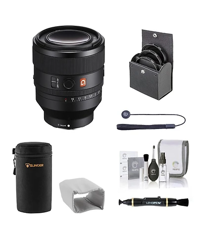 Sony Fe 50mm f/1.2 G Master Lens, Bundle with 72mm Filter Kit, Lens Case, Lens Cleaner, Cleaning Kit, Lens Cap Tether