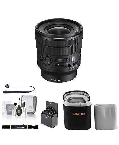 Sony Fe Pz 16-35mm f/4 G Lens for Sony E Bundle with 72mm Digital Essentials Filter Kit, Soft Lens Case, Lens Cleaner, Cleaning Kit, Universal Lens Ca