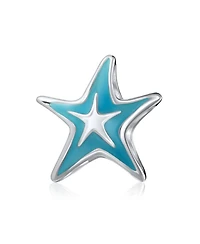 Bling Jewelry Nautical Travel Beach Charm Bead Starfish Sterling Silver for European Bracelet