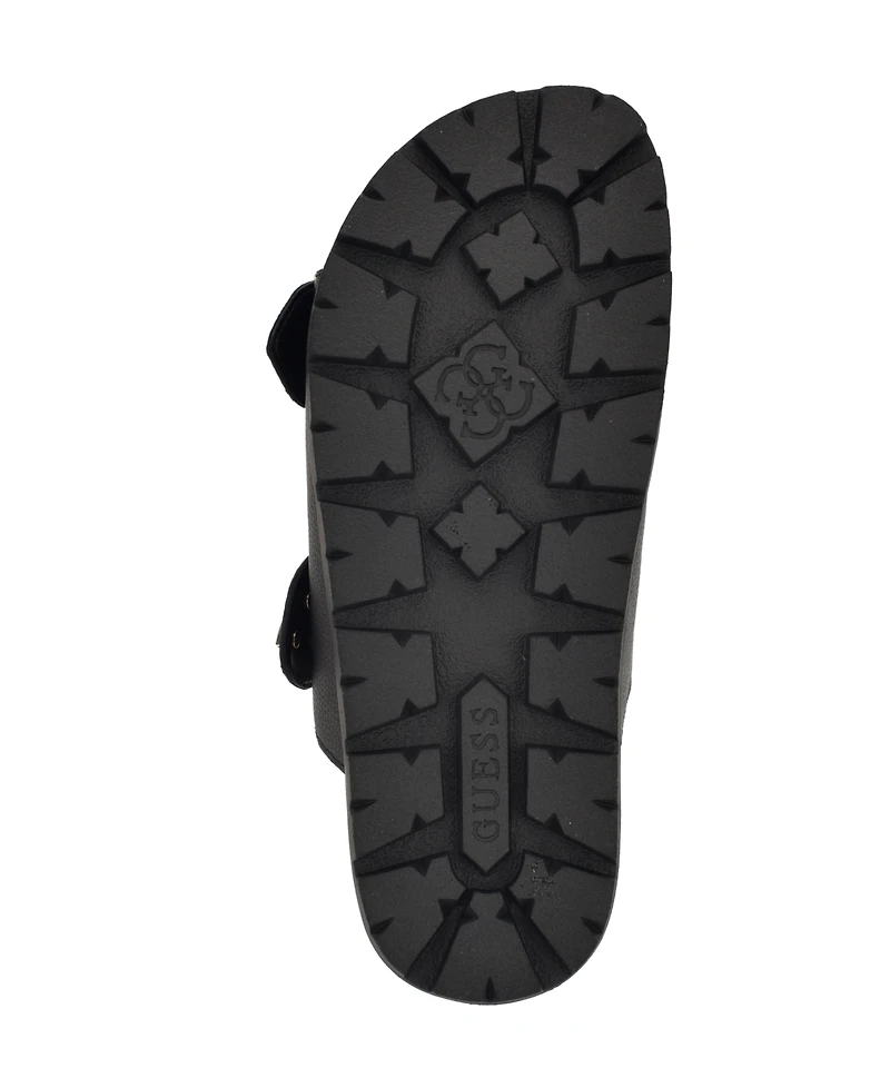 Guess Women's Fasten Double-Buckle Footbed Sandals