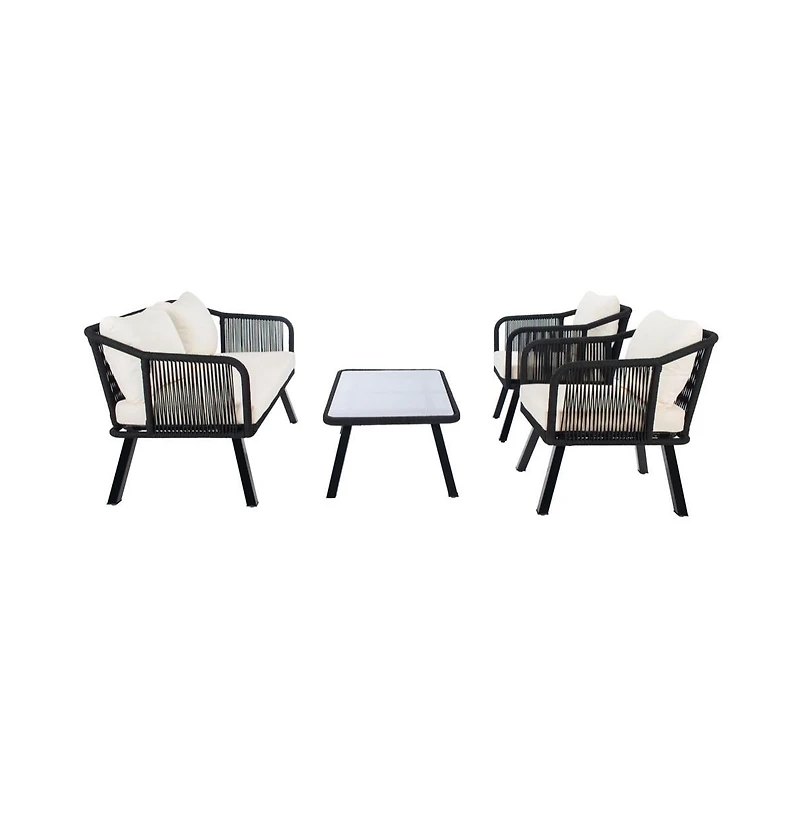 Torsla 4PC Rope Living Set