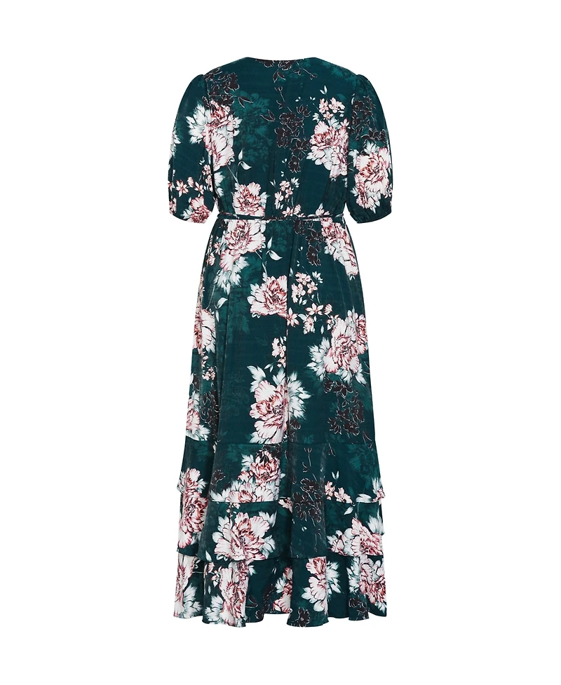 City Chic Plus Bea Floral Dress