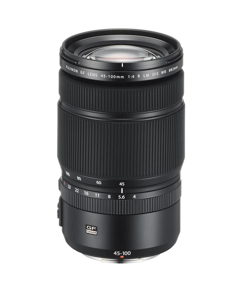 Fujifilm Gf 45-100mm f/4 R Lm Wr Lens, Bundle with 82mm Digital Essentials Filter Kit and 19x19" Lens Wrap