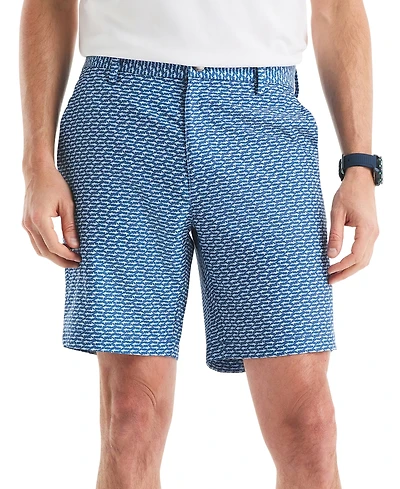 Nautica Men's Slim-Fit Shark Graphic Shorts