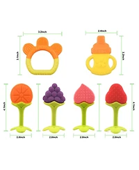 Sperric Baby Teether Toys for Babies 0-6 Months, Newborn Infant Baby Teethers Freezer Safe Silicone Baby Teether Toys
